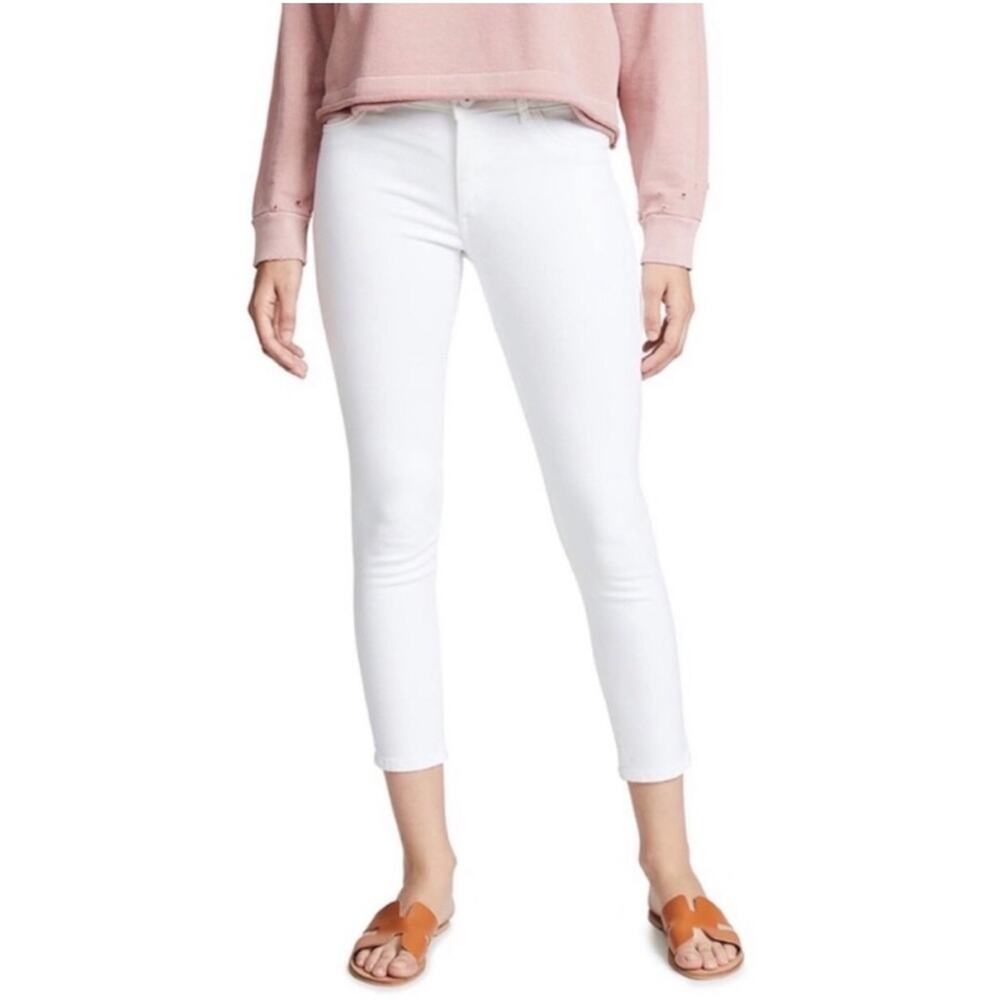 DL1961 Smart Denim Florence Cropped Instasculpt White denim Women’s Size 28 NWT